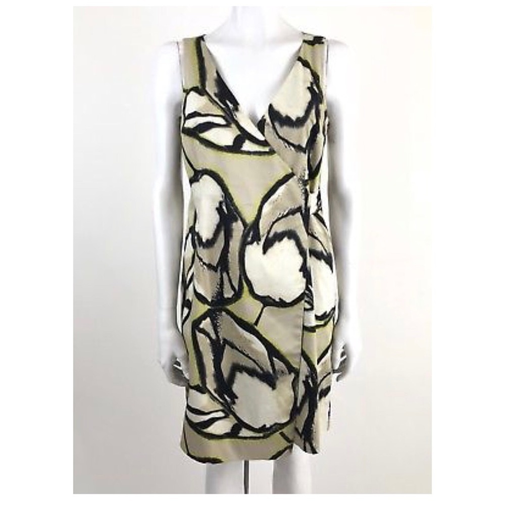 Ann Taylor Size 4 Faux Wrap Cotton Blend Dress